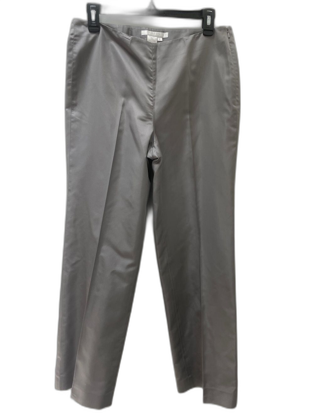 Magaschoni 100% Silk Grey Silver Trouser Size 8